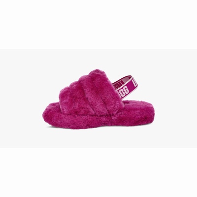 Chinelos UGG Fluff Yeah Criança Fucsia | PT-NKLZF